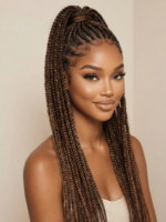 Lumivive 360 HD Lace Real Scalp™ Chocolate Brown Balayage Body Wave Wig with Money Piece Highlights