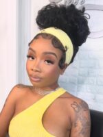 Lumivive Water Wave Headband Human Hair Glueless Wig With Invisi Drawstring