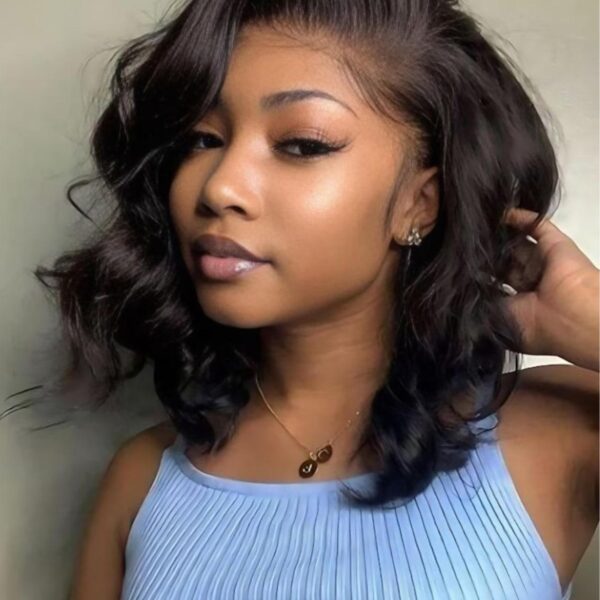 Lumivive 13x4 Lace Frontal Black Yaki Bob Pre-Everything Wig