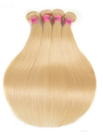 Lumivive Hair 613 Blonde 4PCS Straight Hair Bundles With 13x4 Inches Lace Frontal - Image 9