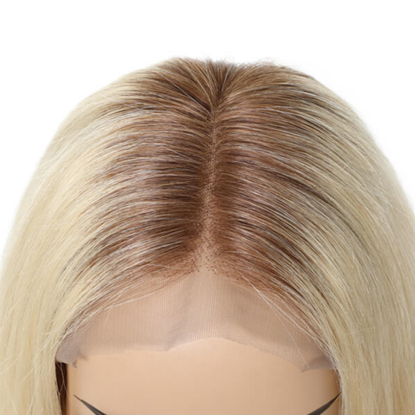 Lumivive Full Lace Pre-Plucked 613 Blonde Wig with Dark Roots