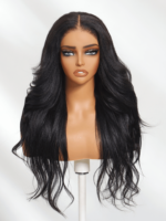 Lumivive Bye-Bye Knots 7x5 Lace Black Yaki Soft Layered Wig - Image 3