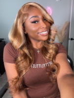 Lumivive Honey Blonde Piano Highlighted Body Wave 3Pcs Bundles With Closure Deal