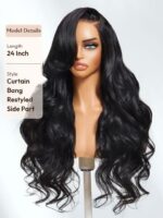 Lumivive Invisible HD Lace Front Loose Wave Wig with Face Framing Curtain Bangs - Image 6