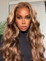 Lumivive Gorgeous Highlight Honey Blonde Bouncy Body Wave Hair 4 Bundles