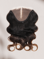 Lumivive Magic Lace Wig Black to Chestnut Brown Ombre With 7x5 Optional Replaceable Lace Closure - Image 2