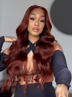 Lumivive Mahogany Reddish Brown Body Wave 3Pcs 100% Remy Human Hair Bundles - Image 2