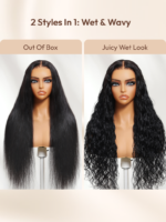 Lumivive 13x4 Pre-Everything™ Wet and Wavy 2-in-1 Straight to Water Wave Human Hair Wig WIith Invisi Drawstring - Image 4