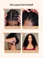 Lumivive InvisiBlend™ V part Kinky Curly Glueless Beginner Wig With Drawstring - Image 11