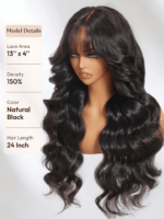 Lumivive Pre-Everything™ Lace Front Curtain Bangs Layered Glueless Wig With Drawstring - Image 9