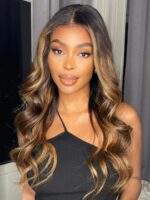 Lumivive Classic Brown Highlight 4Pcs Human Hair Body Wave Bundles - Image 3