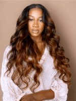 Lumivive Ombre Highlight Body Wave 4x4 Free Part Lace Closure 1 Piece