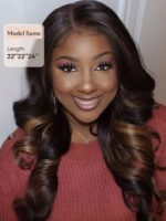 Lumivive Chestnut Brown Ombre 3 Pcs Body Wave Human Hair Bundles - Image 3