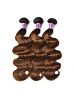 Lumivive Brown Balayage 13x4 Lace Closure With 3Pcs Body Wave Bundles - Image 6