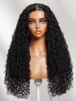 Lumivive  Bye-Bye Knots™ 7x5 Lace Natural Black 4D Mixed Texture Burmese Curly Wig with Invisi Drawstring