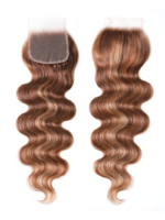 Lumivive Honey Blonde Highlighted Body Wave 4x4 Free Part Closure - Image 6