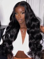 Lumivive Hair Peruvian Body Wave HD Lace Closure With 3pcs Human Hair Weave