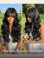 Lumivive Pre-Everything™ Lace Front Curtain Bangs Layered Glueless Wig With Drawstring - Image 6