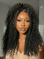 Lumivive Bye-Bye Knots™ 7x5 Lace Black Fluffy Kinky Coils Texture Wig with Invisi Drawstring - Image 2