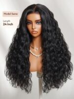 Lumivive 13x4 Pre-Everything™ Natural Black Micro Water Wave Wig with Invisi Drawstring - Image 5
