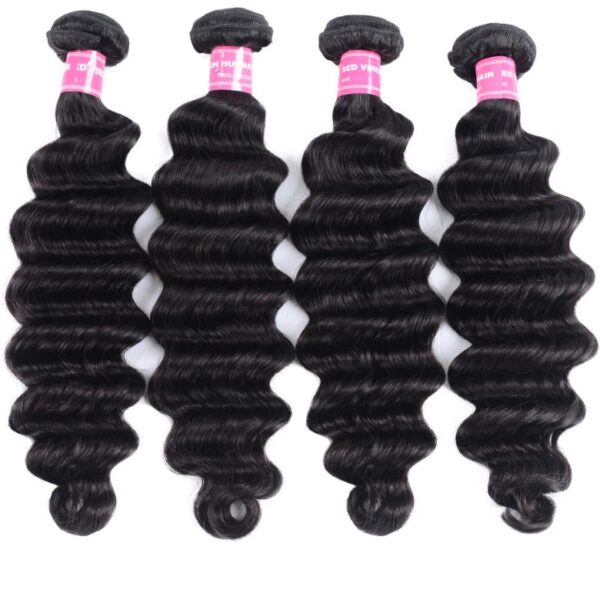Lumivive Hair Icenu Series 4pcs Loose Deep Wave Virgin Human Hair Weft