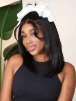 Lumivive 13x4 Lace Frontal Black Yaki Bob Pre-Everything Wig - Image 4