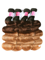Lumivive Brazilian Ombre 4Pcs Body Wave Remy Human Hair Bundles - Image 5