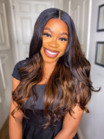 Lumivive Ombre Highlight Body Wave 4x4 Free Part Lace Closure 1 Piece - Image 2