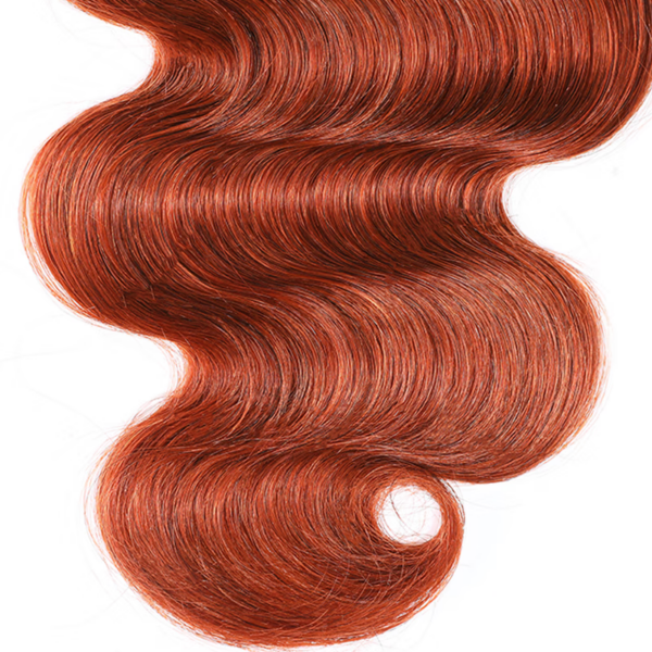 Lumivive Hair #350 Color Virgin Hair Weave Ginger Hair 1 Piece Hair Bundle Body Wave Straight